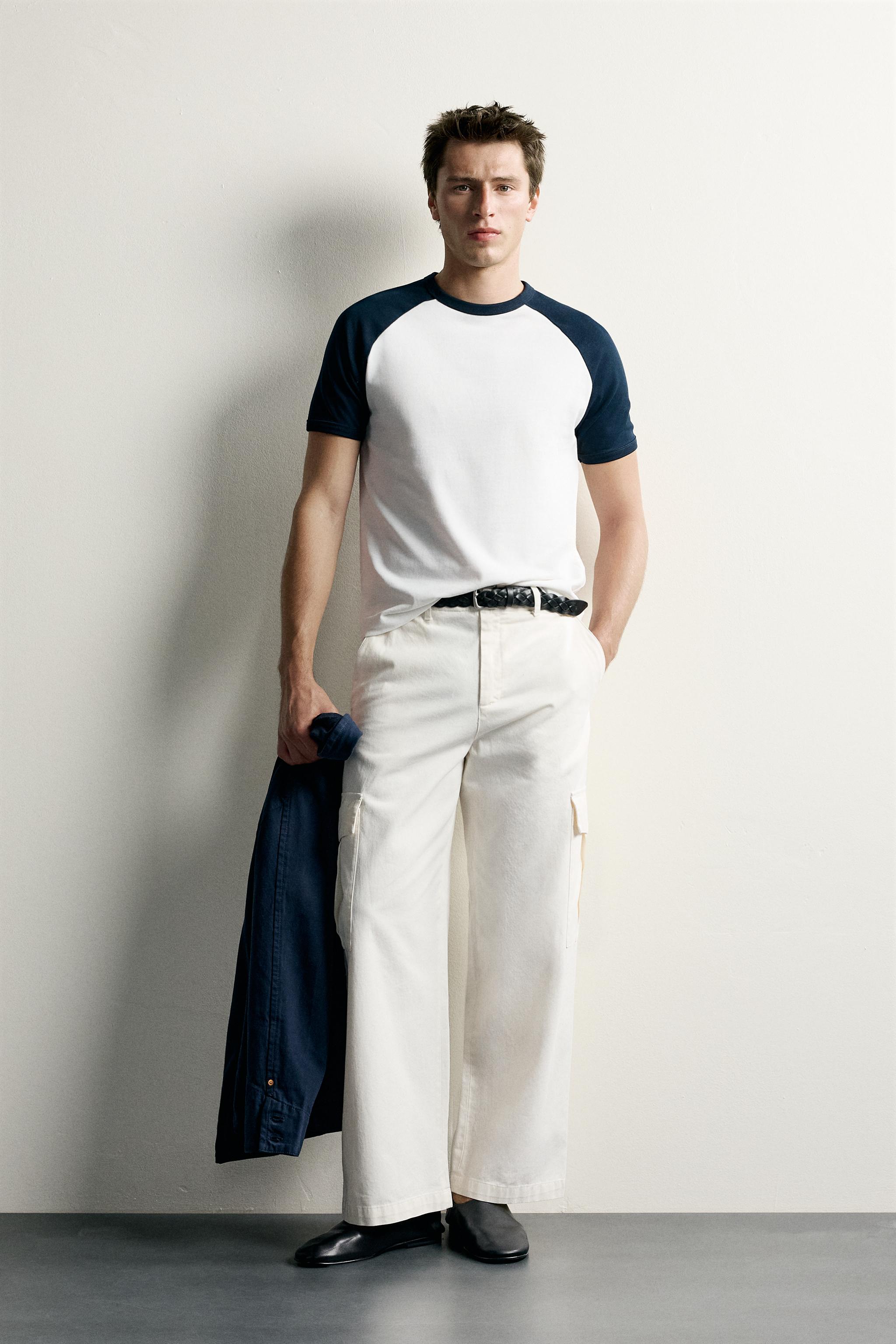COLOR BLOCK RELAXED FIT T-SHIRT